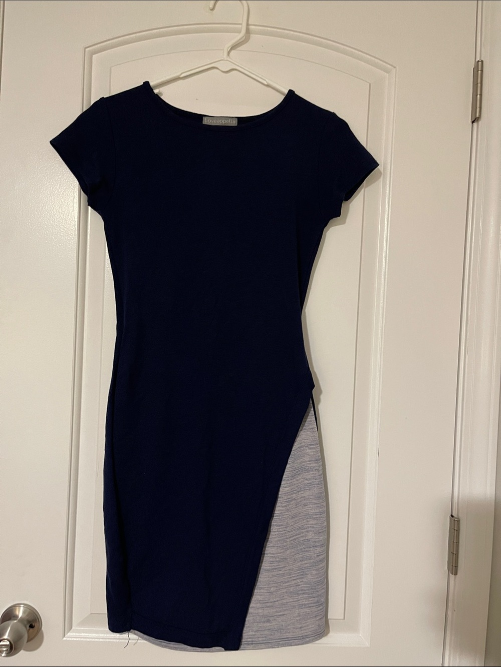 Women’s Navy Blue Asymmetrical Midi Dress